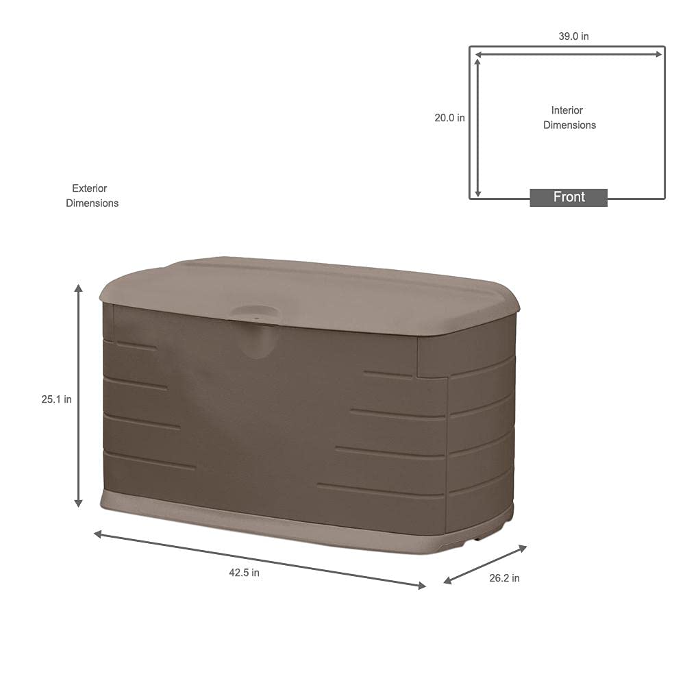 Weather Resistant Resin Outdoor Storage Deck Box