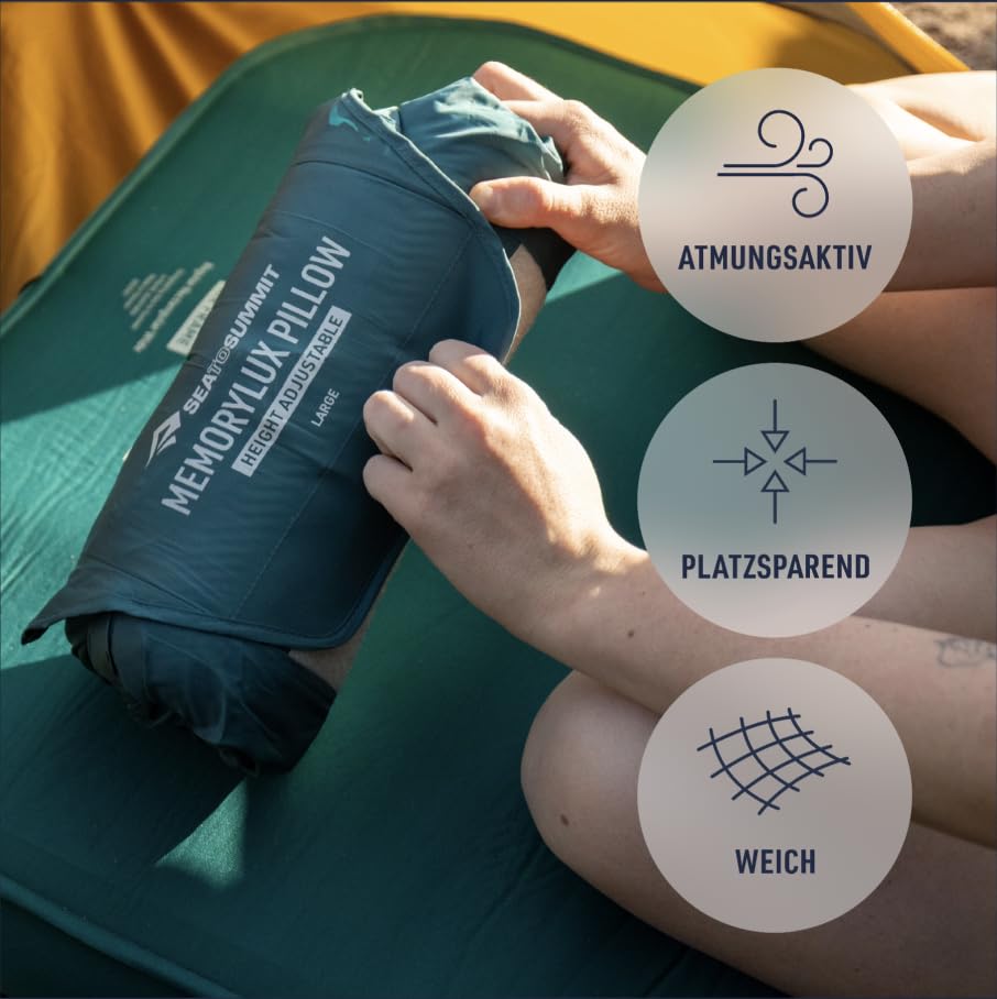 Inflatable Memory Foam Camping Pillow for Travel