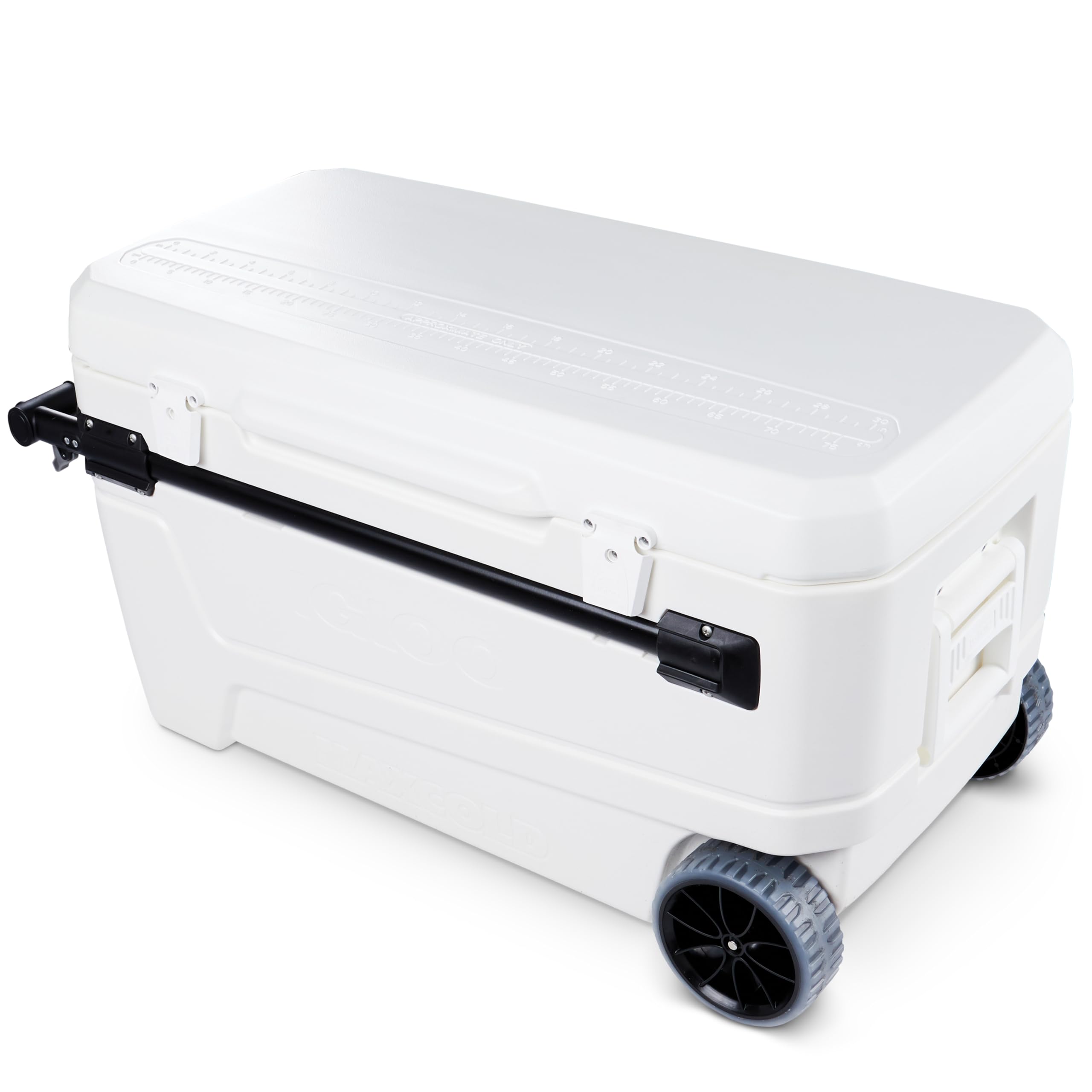110 Quart Wheeled Insulated Hard Shell Camping Cooler