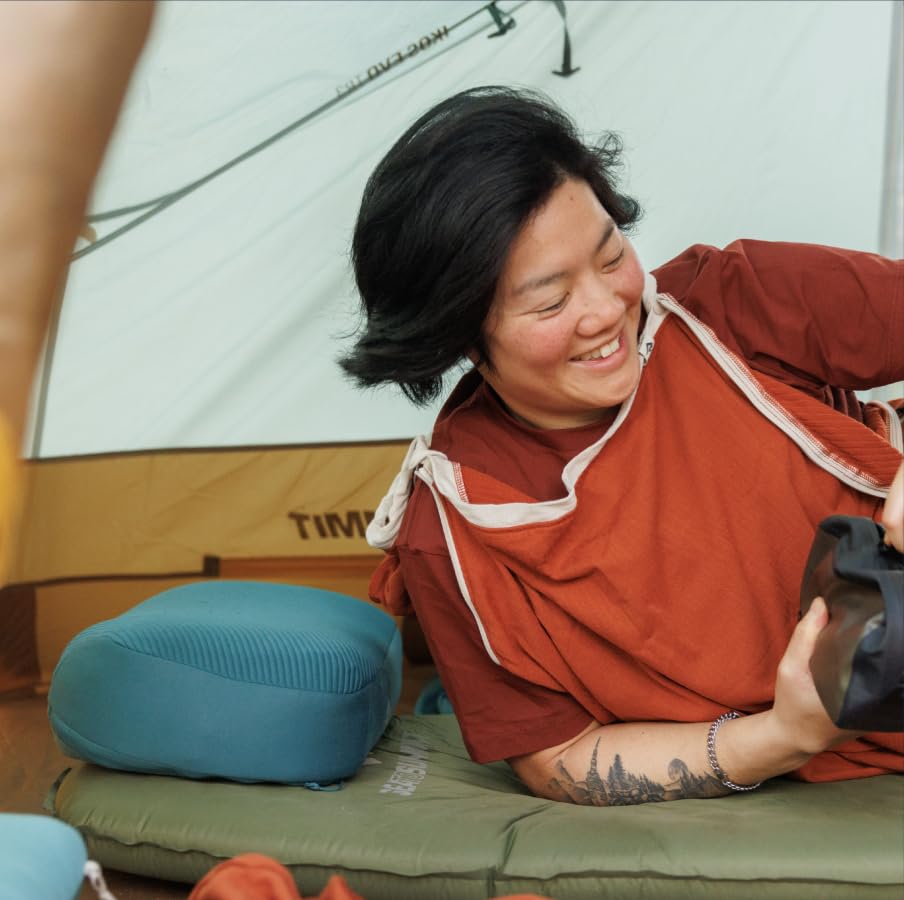 Inflatable Memory Foam Camping Pillow for Travel