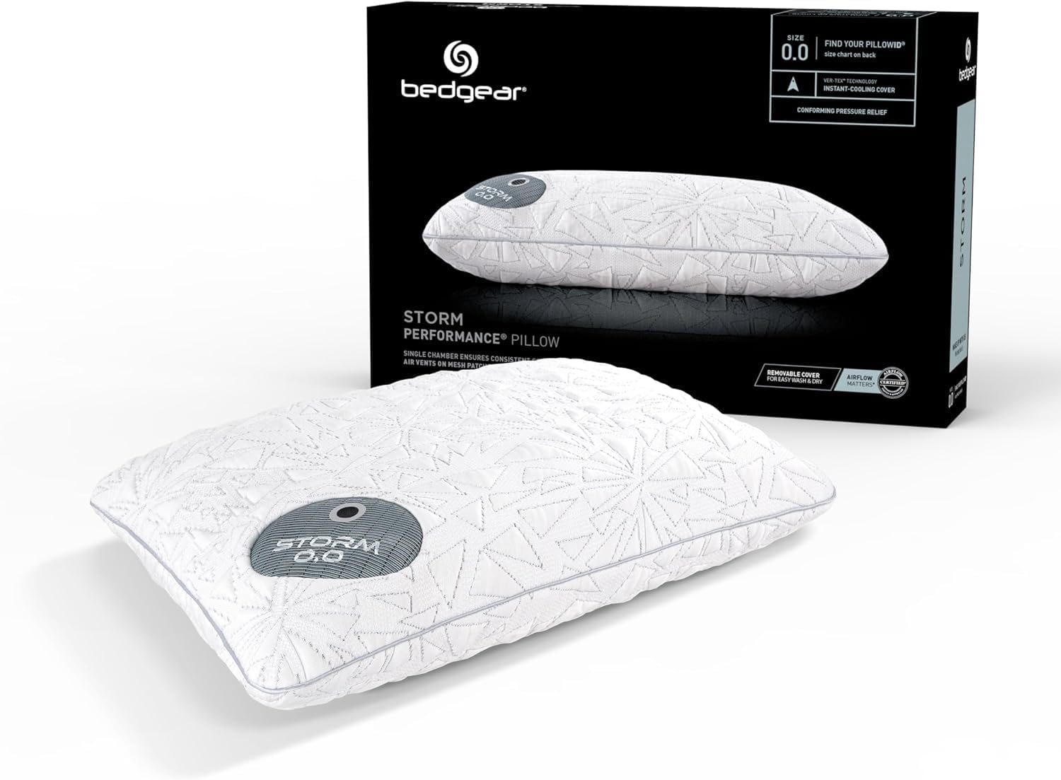Cooling Medium Firm Side Sleeper Pillow with Airflow Mesh