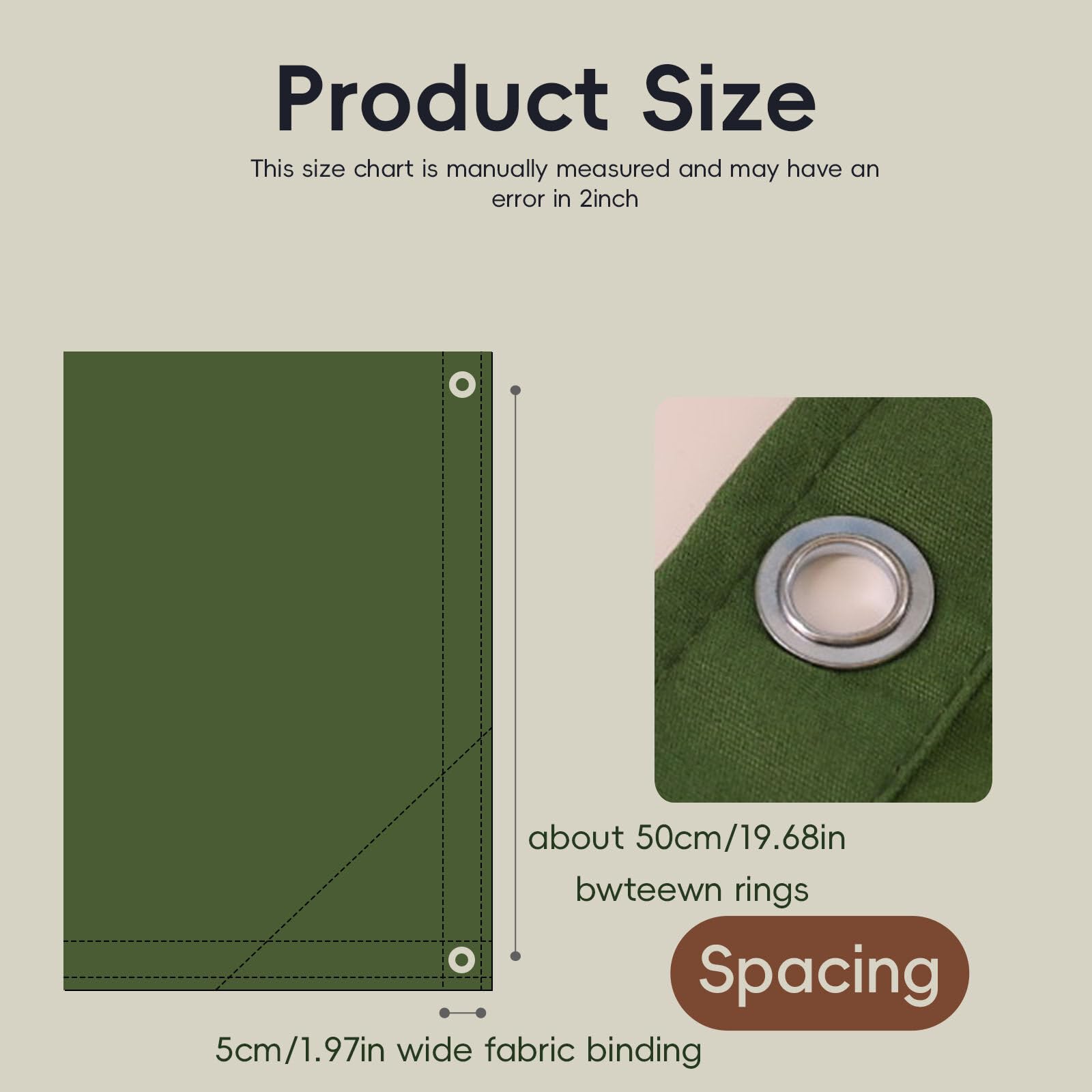 Heavy Duty Water Resistant Canvas Tarp with Grommets