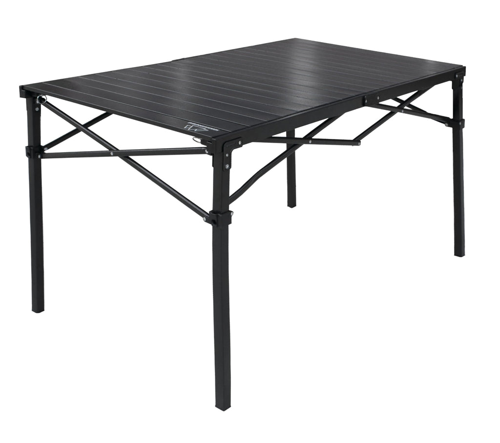 Heavy Duty Roll Top Aluminum Camping Table with Steel Frame