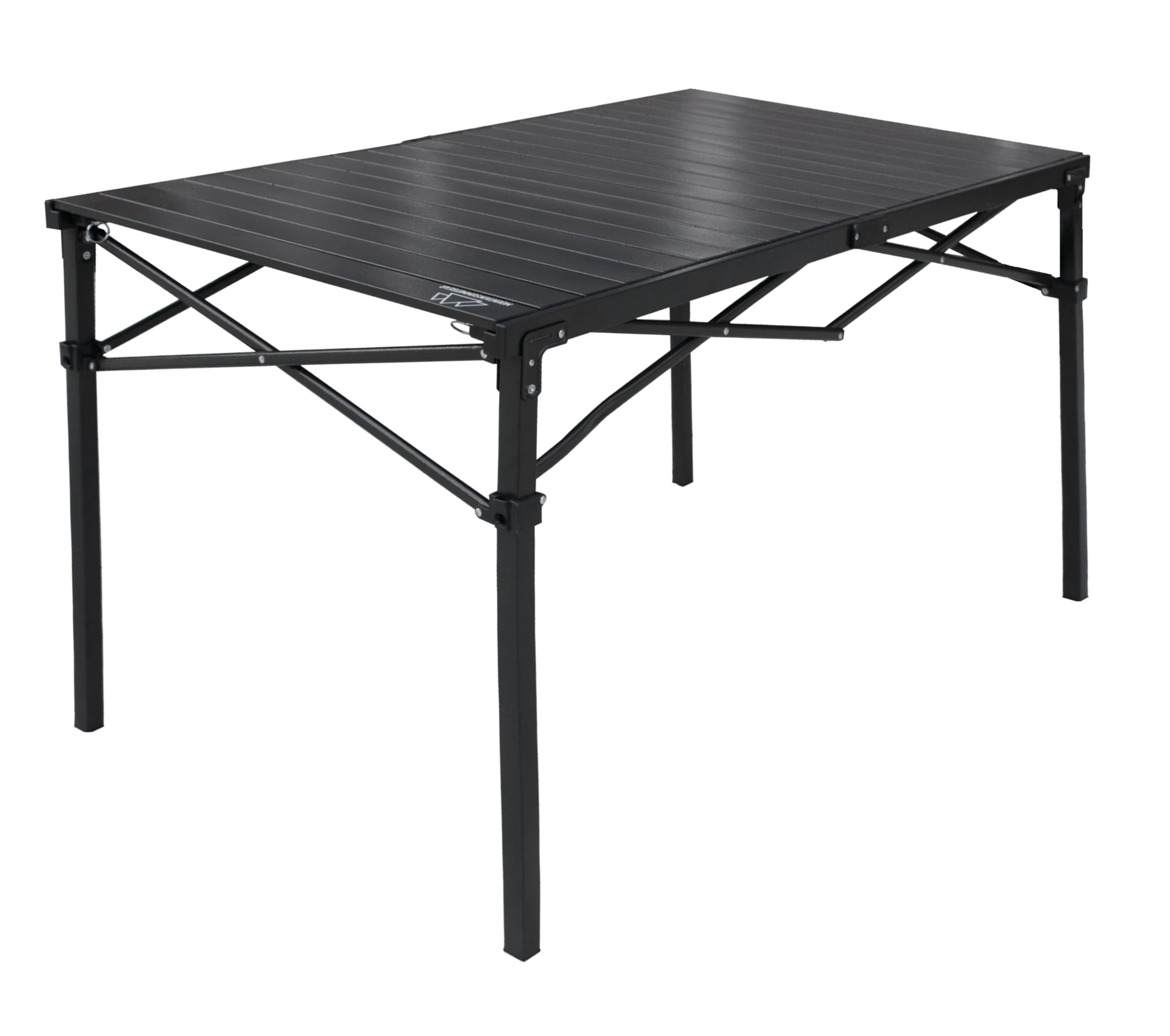 Heavy Duty Roll Top Aluminum Camping Table with Steel Frame