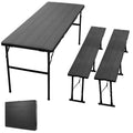 3 Piece Folding Picnic Table and Bench Set 6 Foot Portable