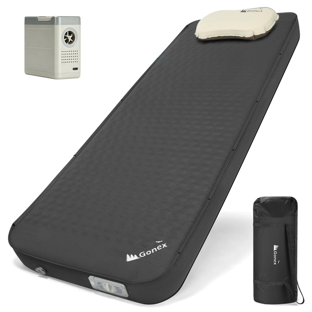 Four Inch Self Inflating Insulated Memory Foam Sleeping Pad