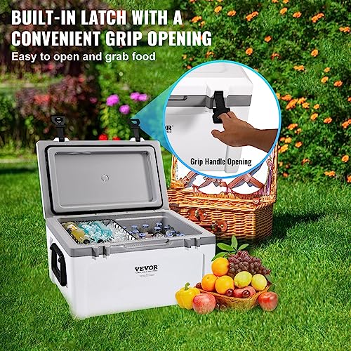 Ultra Light Hard Cooler with Heavy Duty Handle for Camping