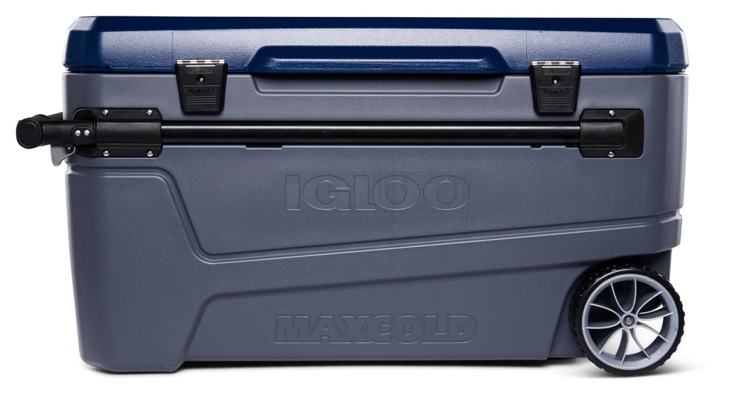 110 Quart Wheeled Insulated Hard Shell Camping Cooler
