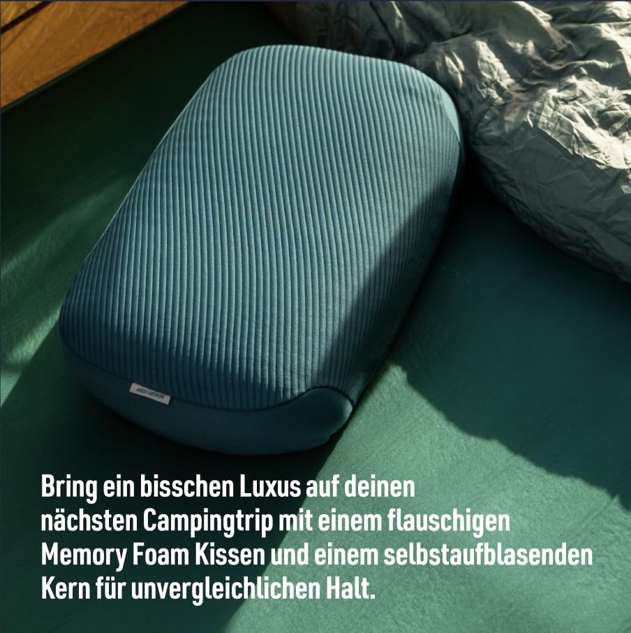 Inflatable Memory Foam Camping Pillow for Travel