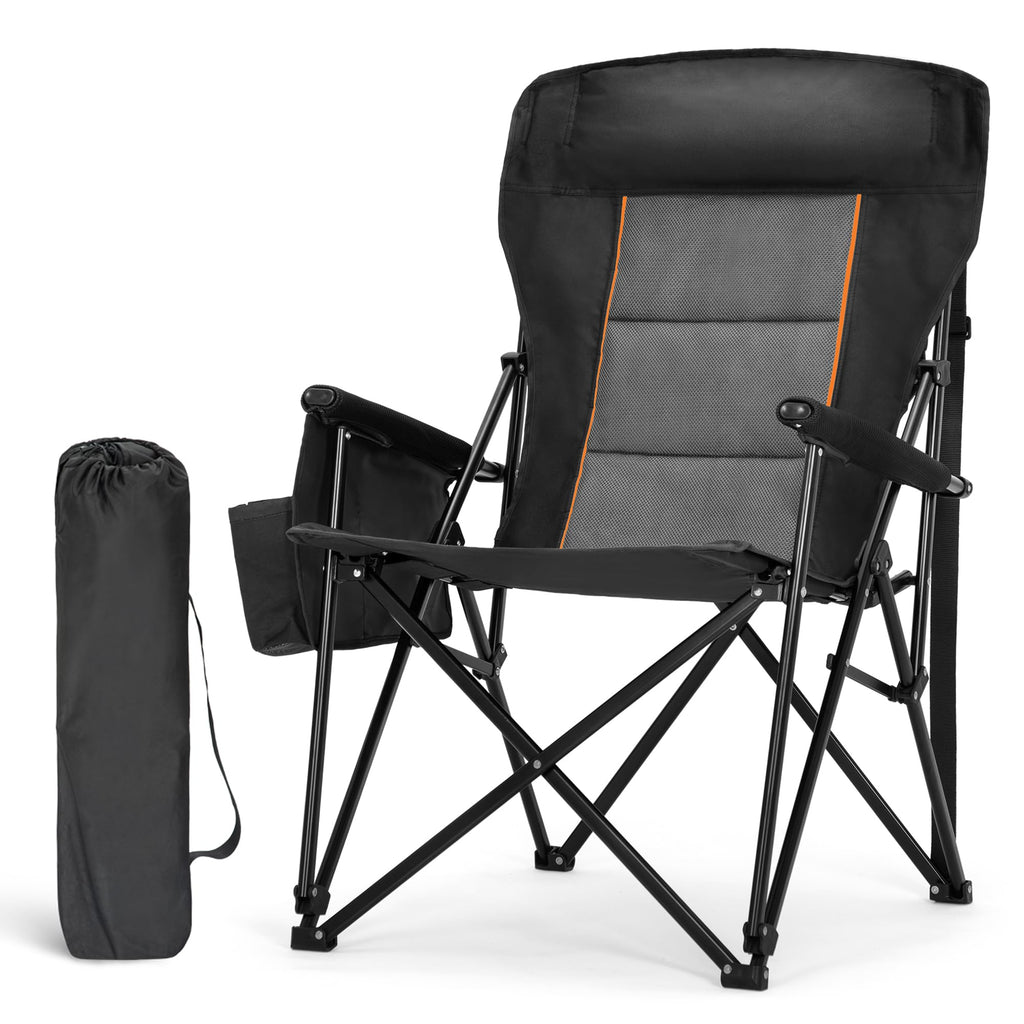 Oversized Heavy Duty Camping Chair with 29 Inch High Back