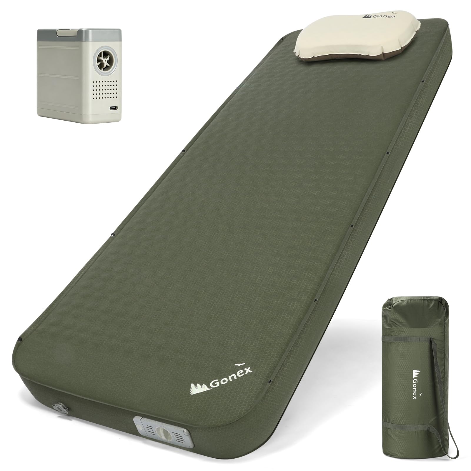 Four Inch Self Inflating Insulated Memory Foam Sleeping Pad