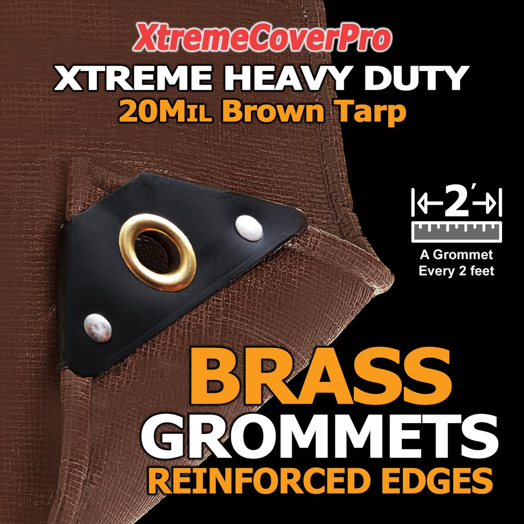 Heavy Duty 20 Mil Waterproof UV Resistant Outdoor Tarp