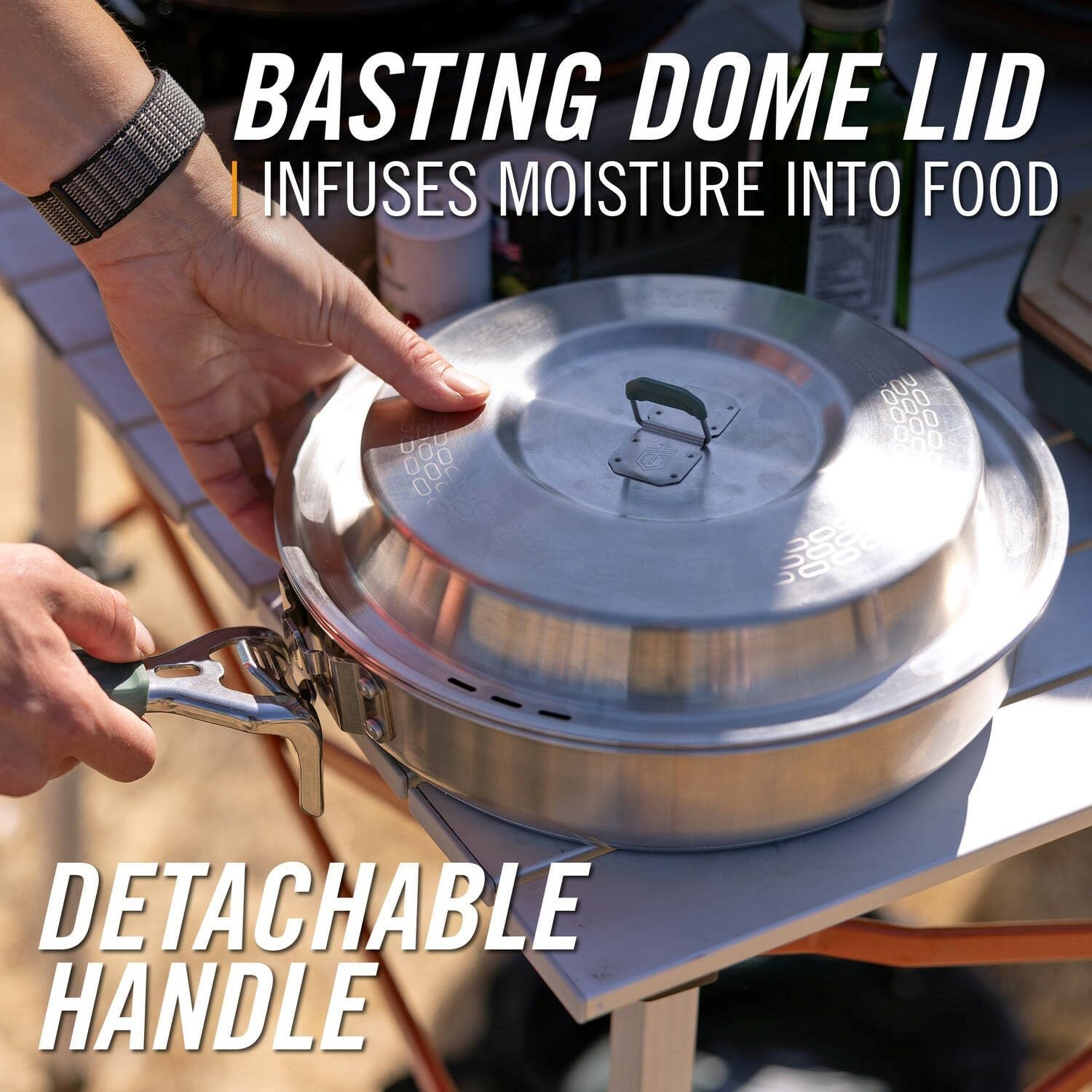Dishwasher Safe Camping Cookware Set with Pots Plates and Bowls