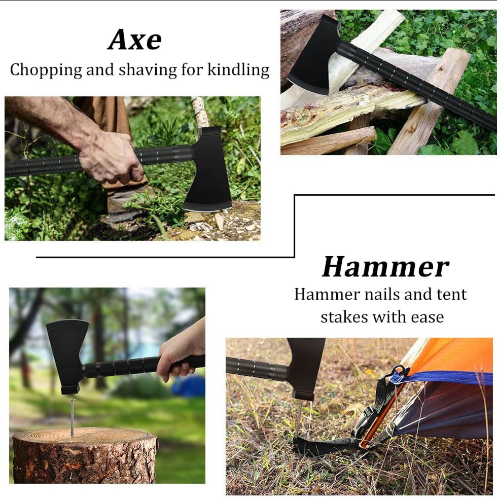 19 in 1 Folding Survival Shovel and Camping Tool Kit
