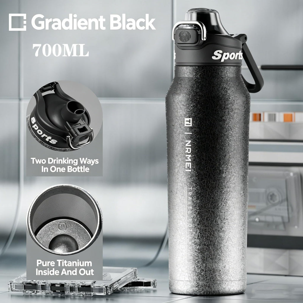 700ml Titanium Vacuum Insulated Sports Water Bottle