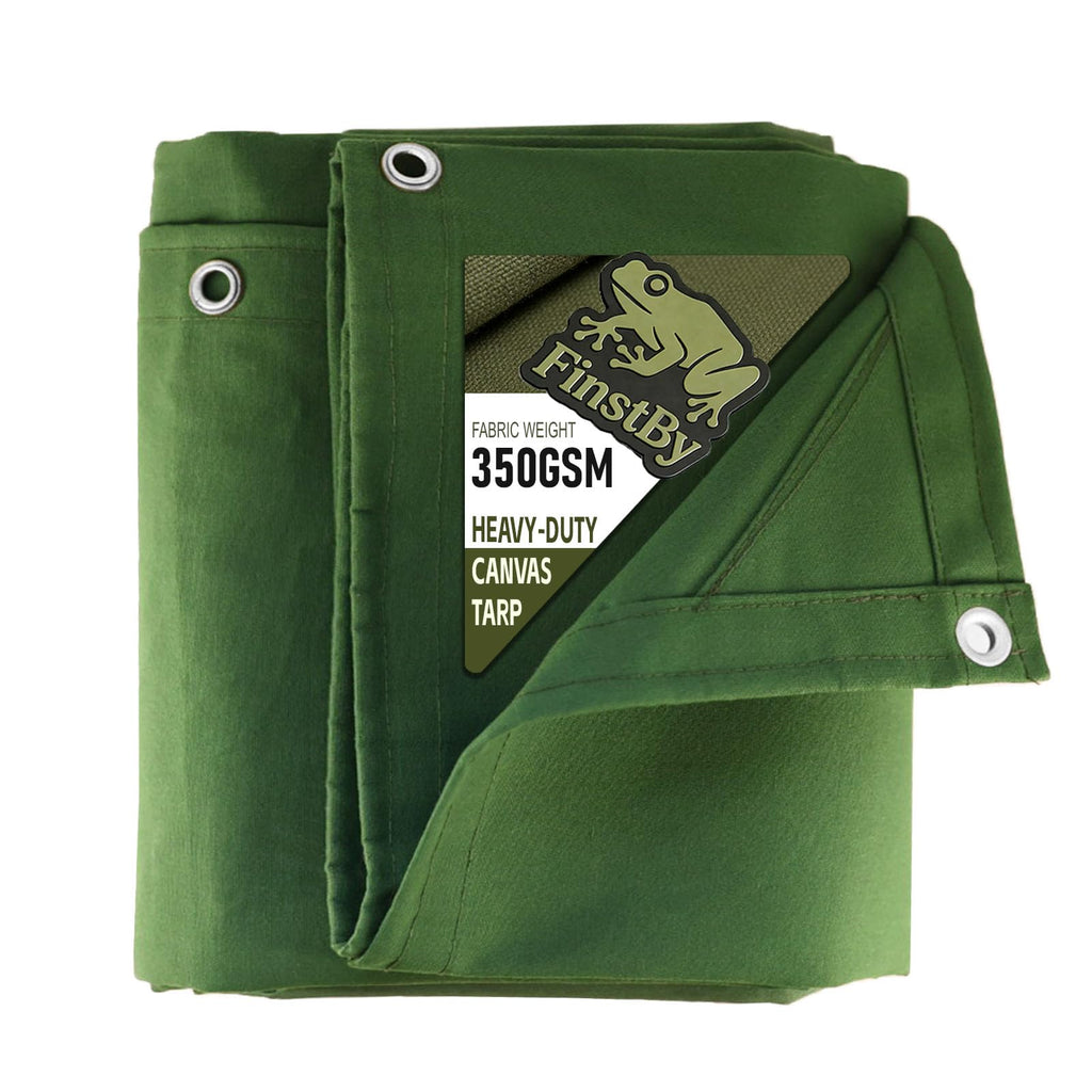 Heavy Duty Water Resistant Canvas Tarp with Grommets