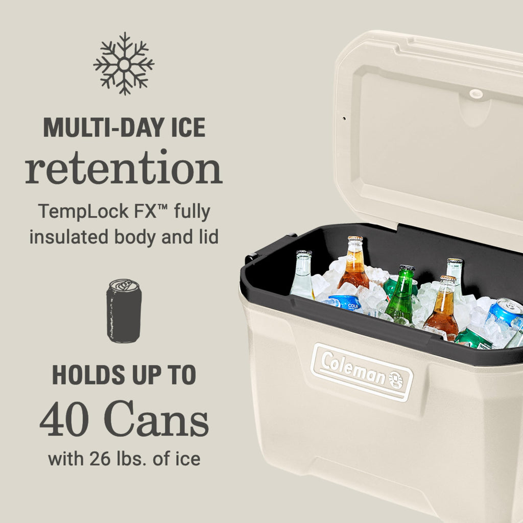 Portable Insulated Hard Cooler with Long Lasting Ice Retention