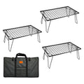 Folding Steel Camping Field Rack with Storage Shelf