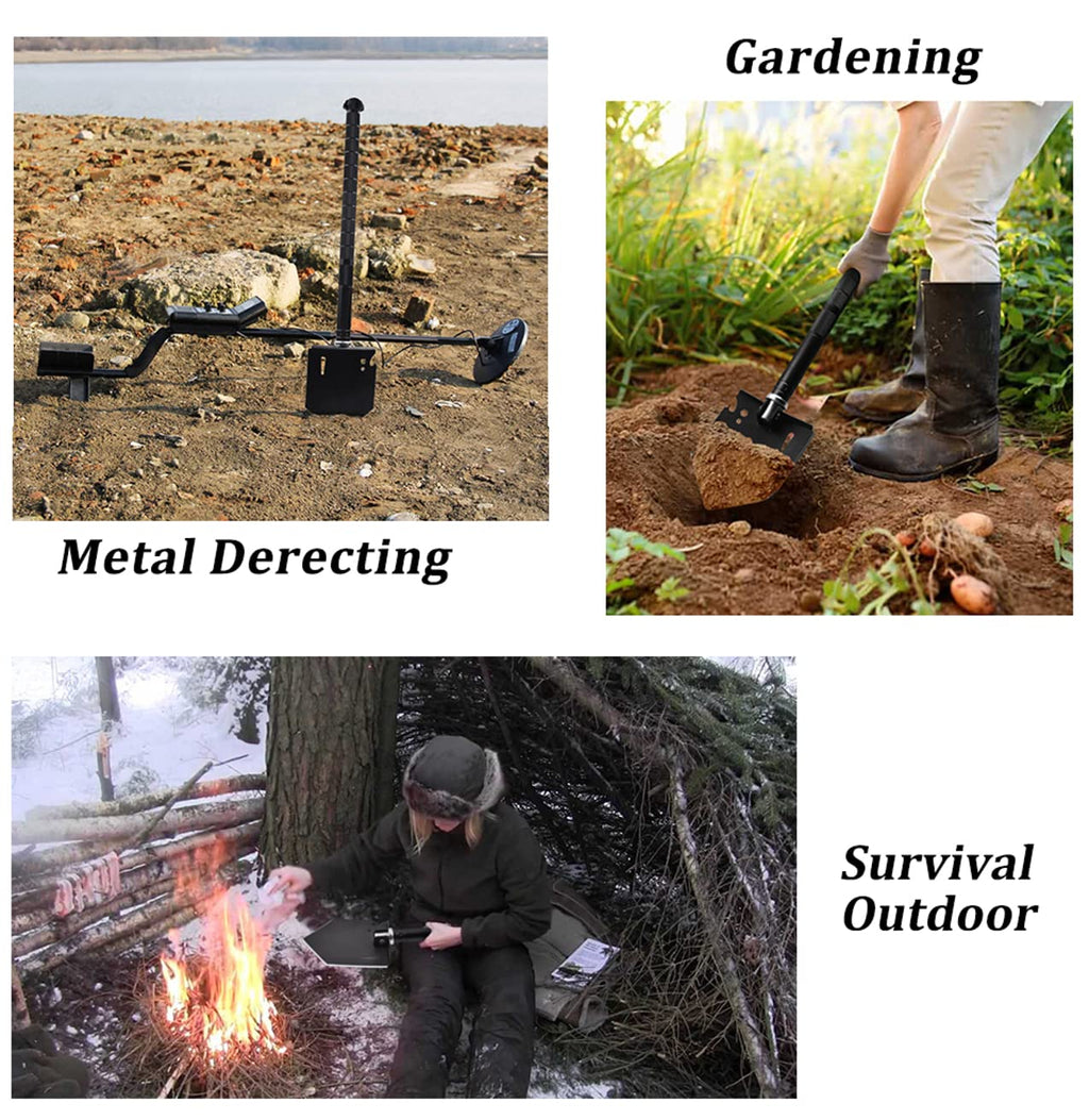 19 in 1 Folding Survival Shovel and Camping Tool Kit