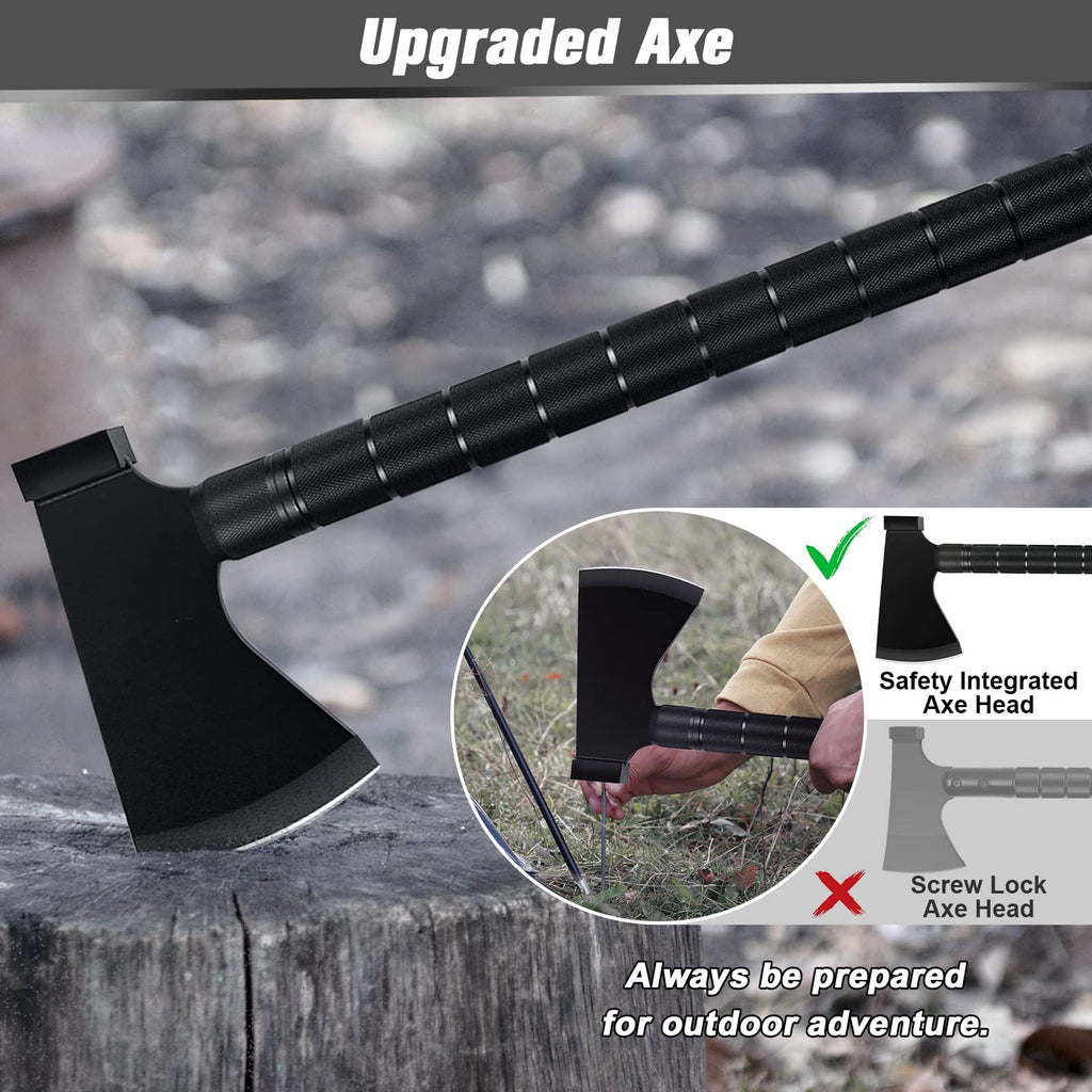 19 in 1 Folding Survival Shovel and Camping Tool Kit