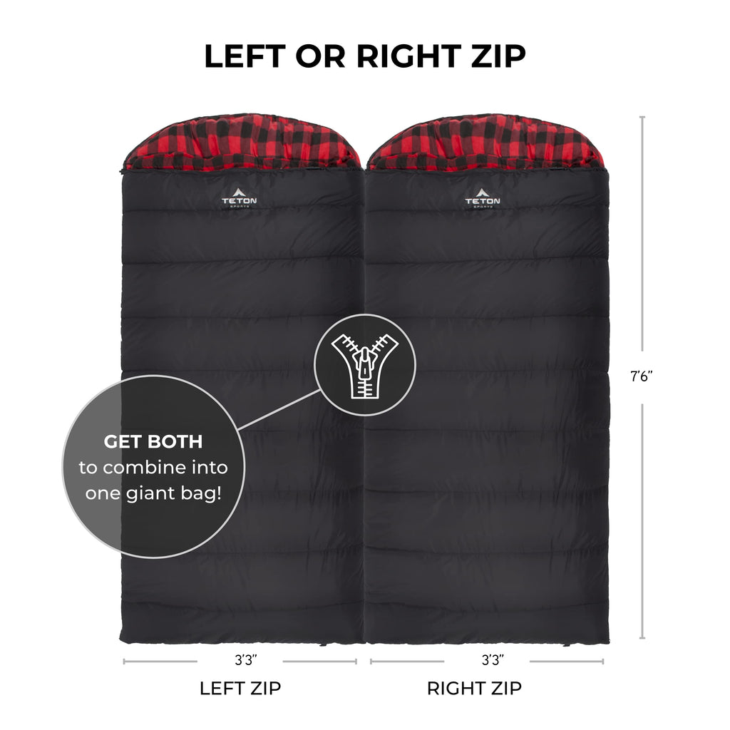 Three in One Water Repellent Insulated Fleece Sleeping Bag