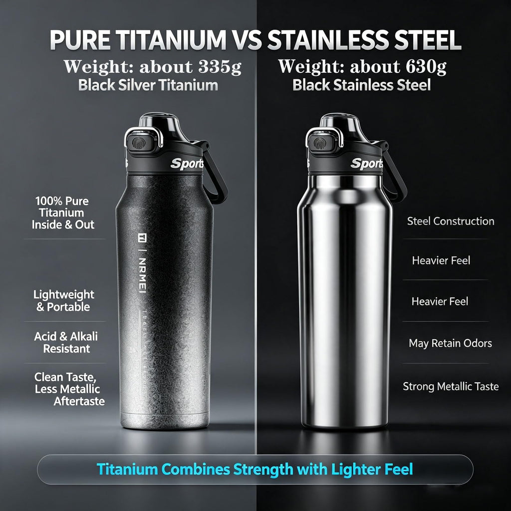 700ml Titanium Vacuum Insulated Sports Water Bottle