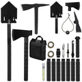 19 in 1 Folding Survival Shovel and Camping Tool Kit