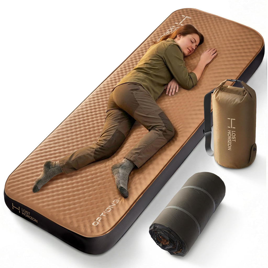 Self Inflating Air and Foam Camping Mattress Sleeping Pad