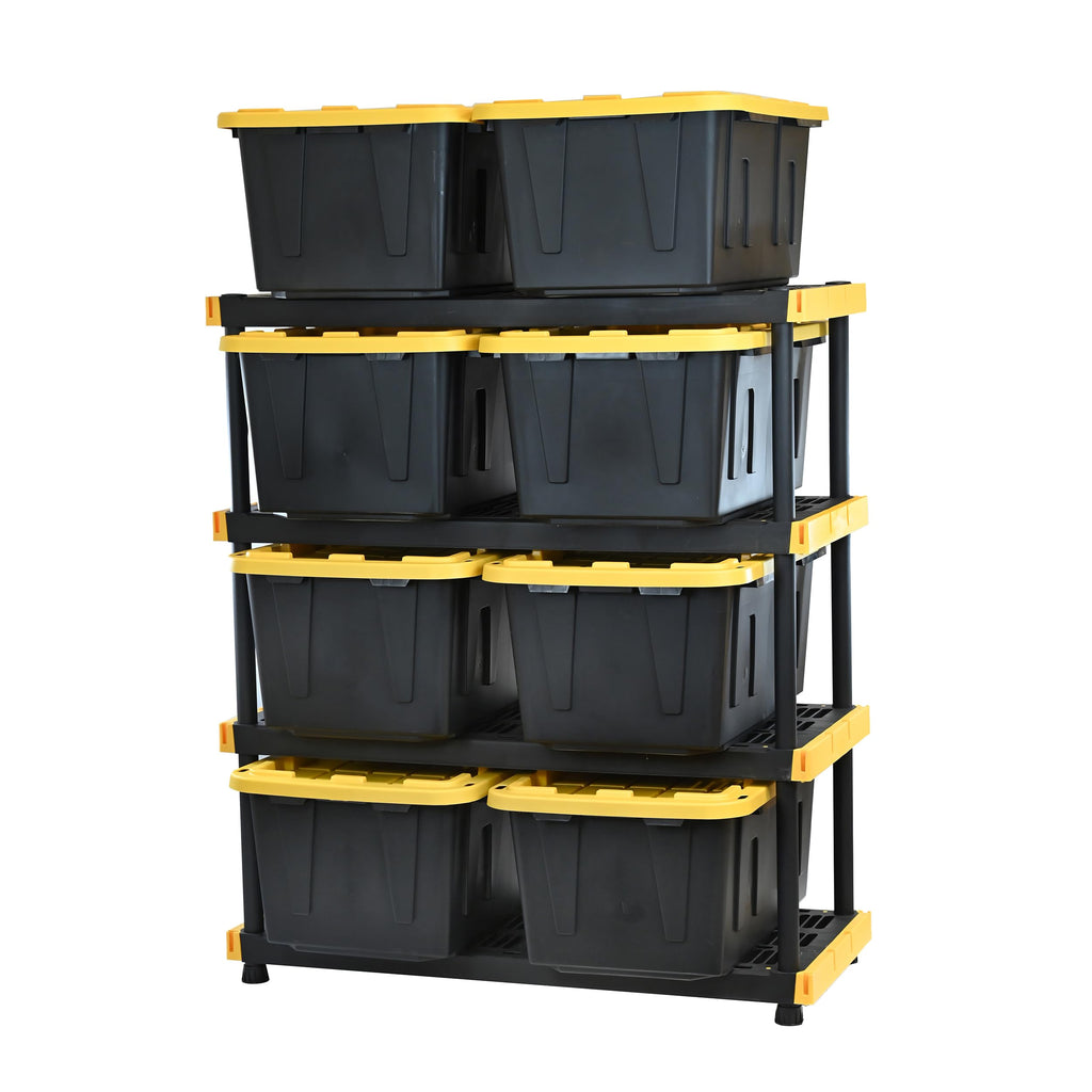 Heavy Duty Storage Shelving System with Storage Containers