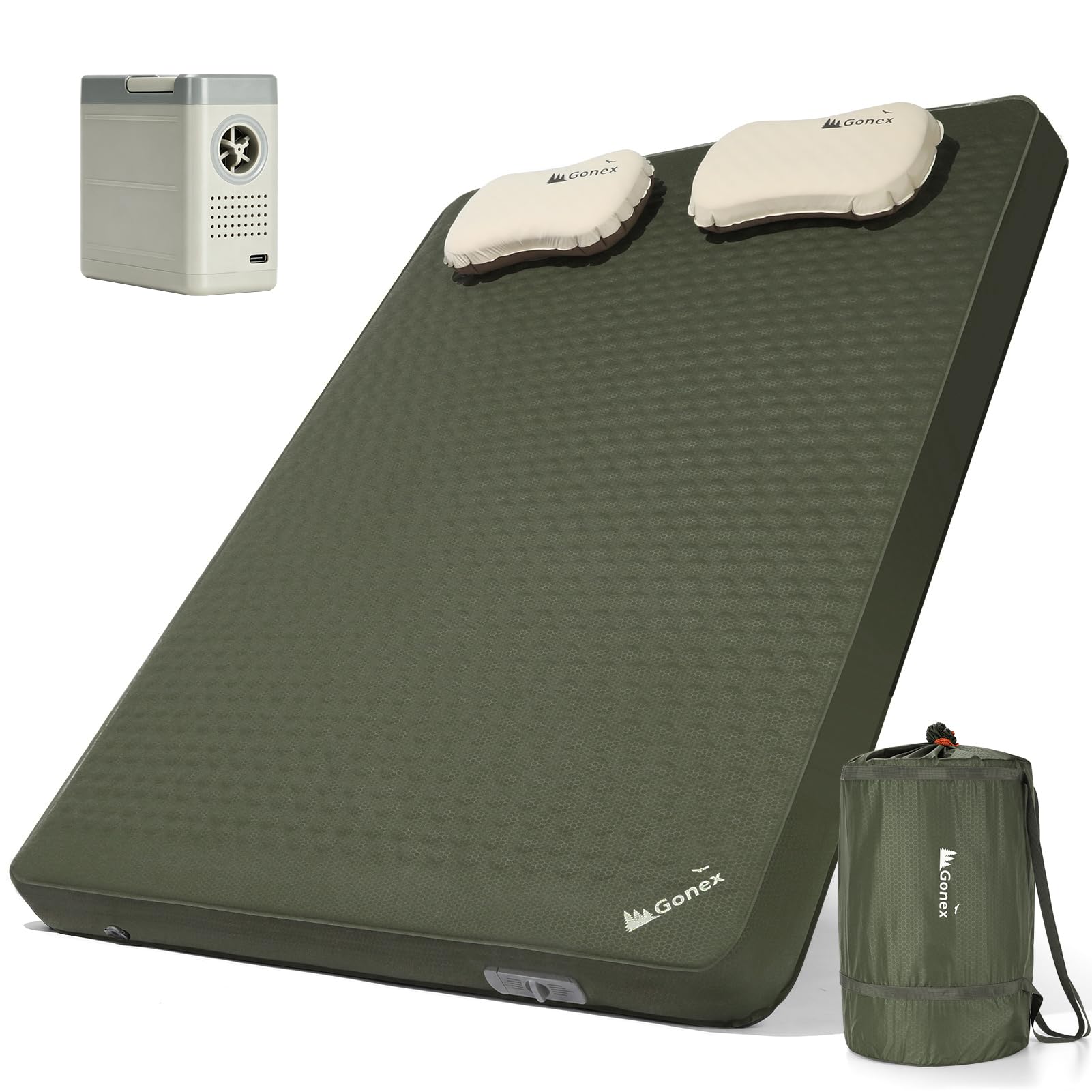 Four Inch Self Inflating Insulated Memory Foam Sleeping Pad