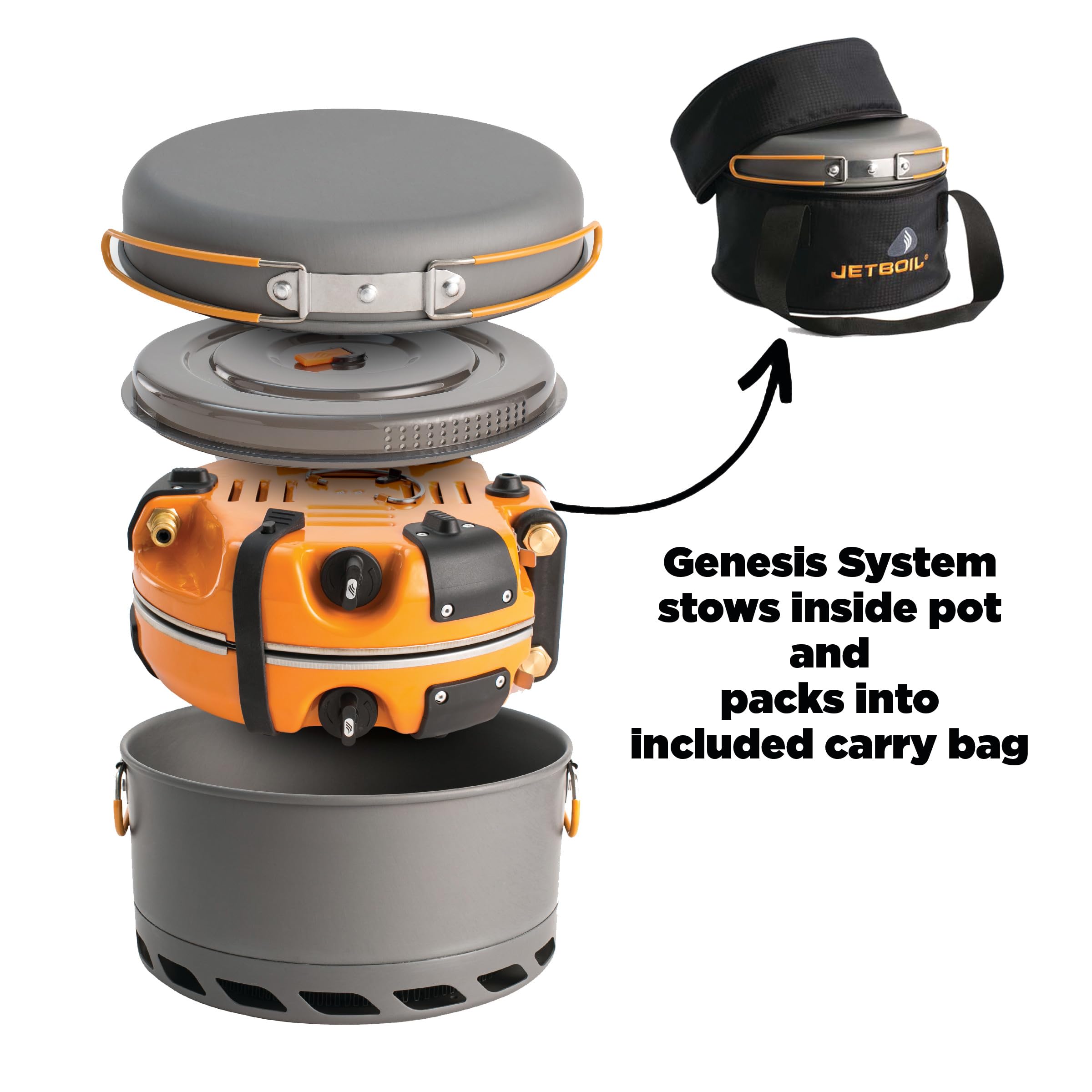 Basecamp Camping Stove Cooking System with Camping Cookware