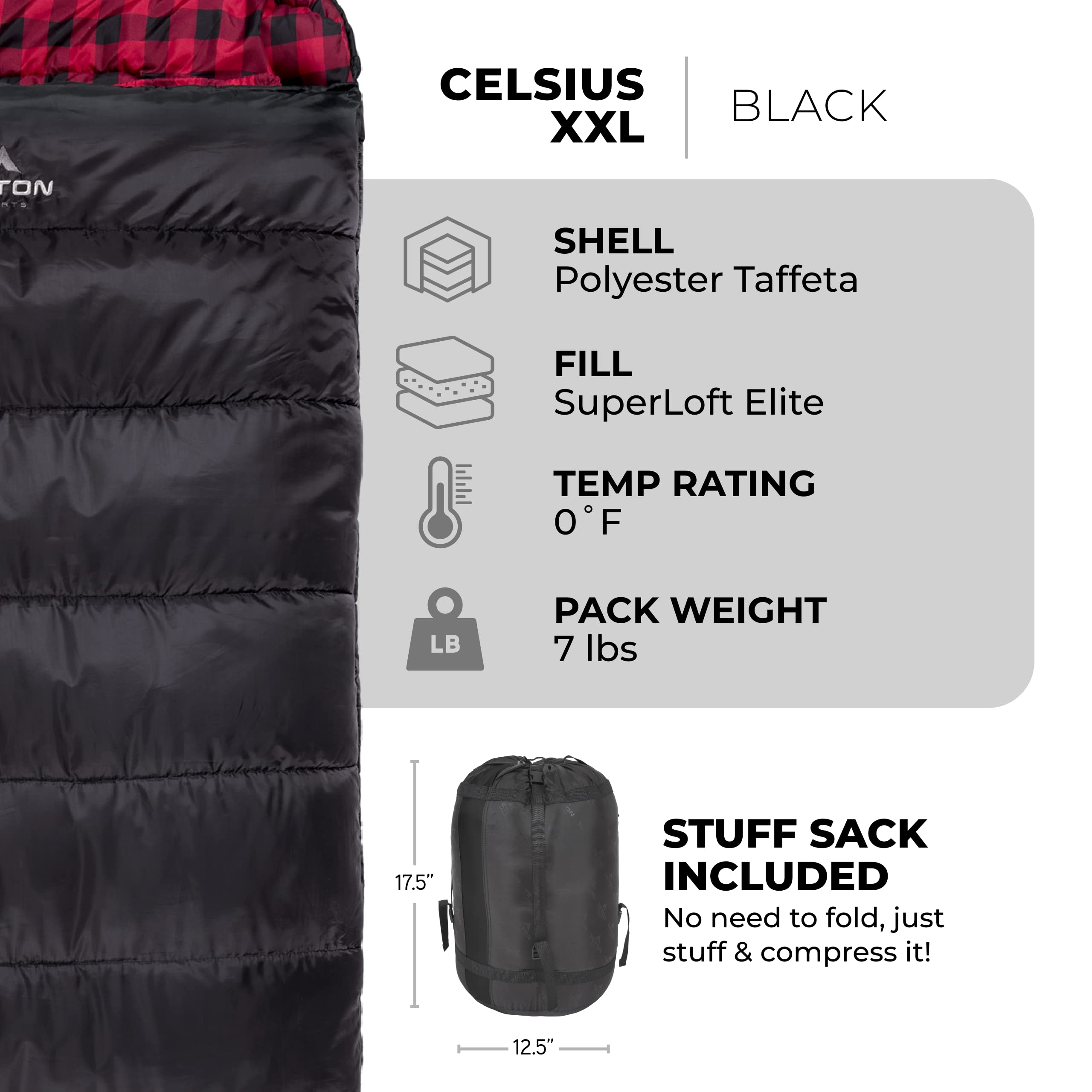 Three in One Water Repellent Insulated Fleece Sleeping Bag