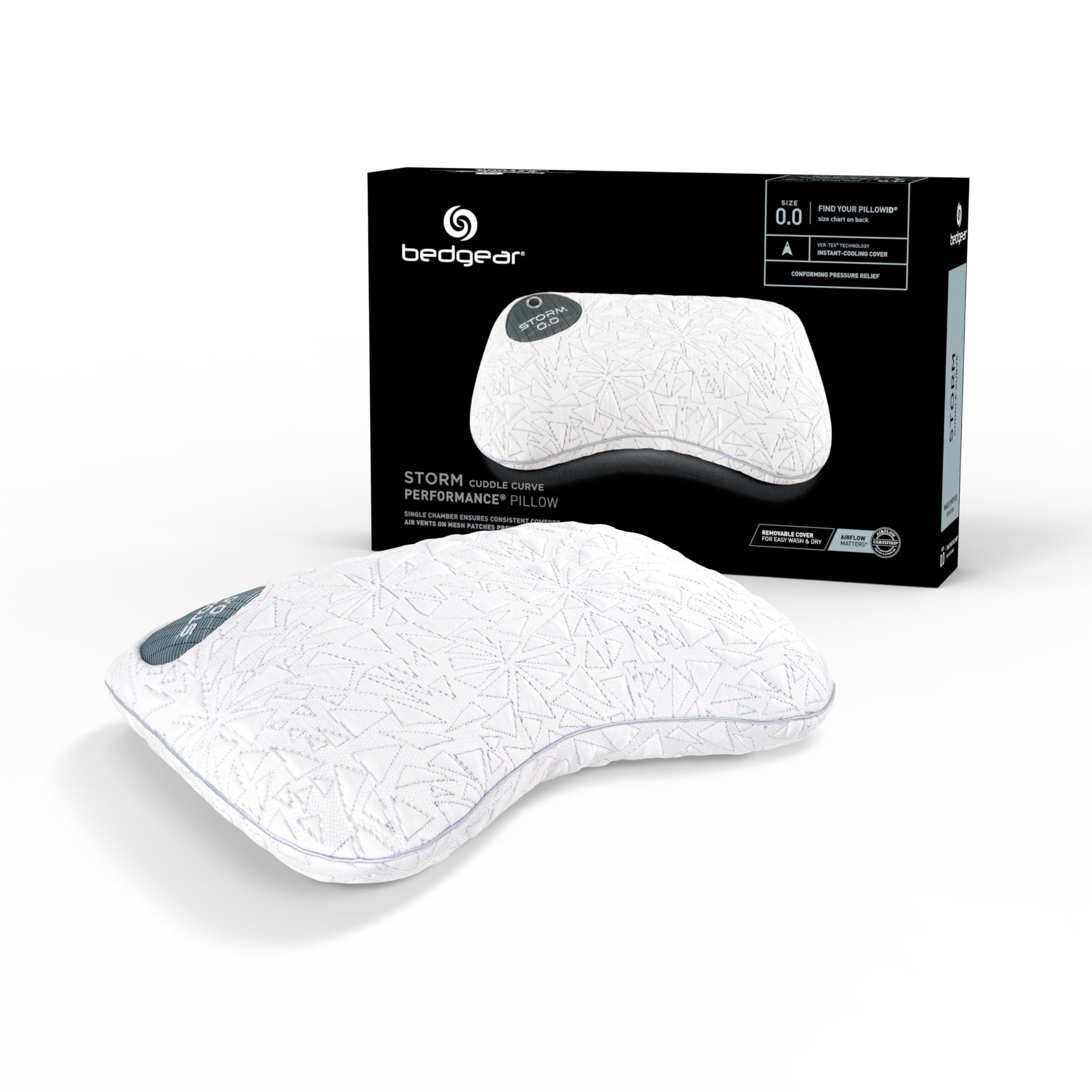 Cooling Medium Firm Side Sleeper Pillow with Airflow Mesh