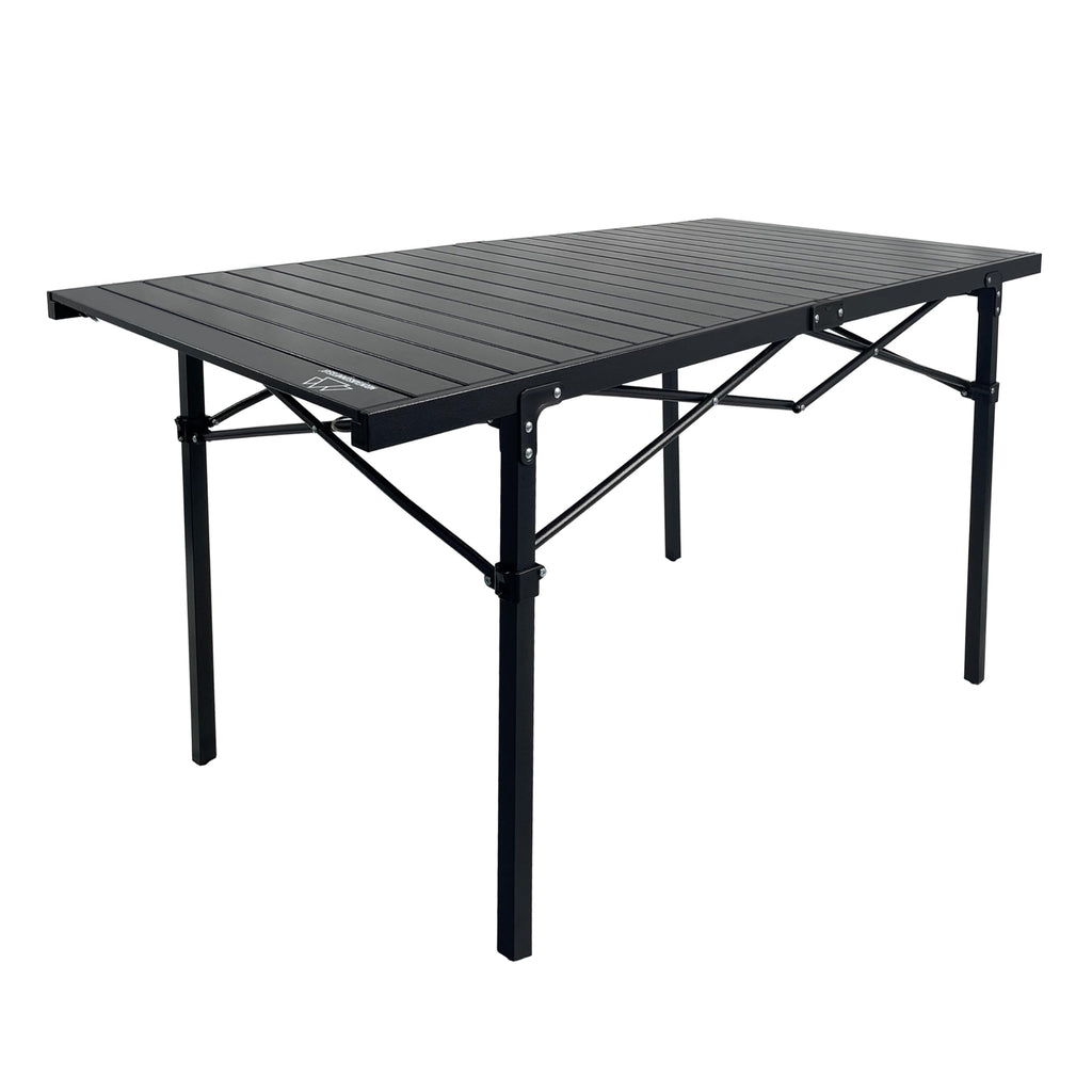 Heavy Duty Roll Top Aluminum Camping Table with Steel Frame