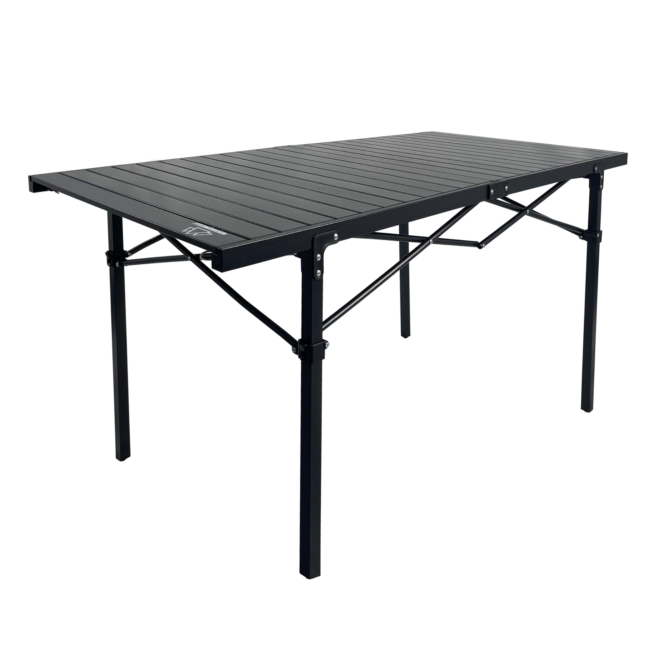Heavy Duty Roll Top Aluminum Camping Table with Steel Frame