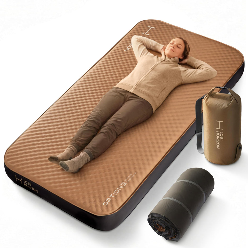 Self Inflating Air and Foam Camping Mattress Sleeping Pad
