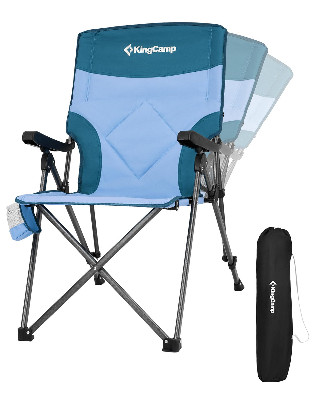 Oversized Heavy Duty Camping Chair with Lumbar Support