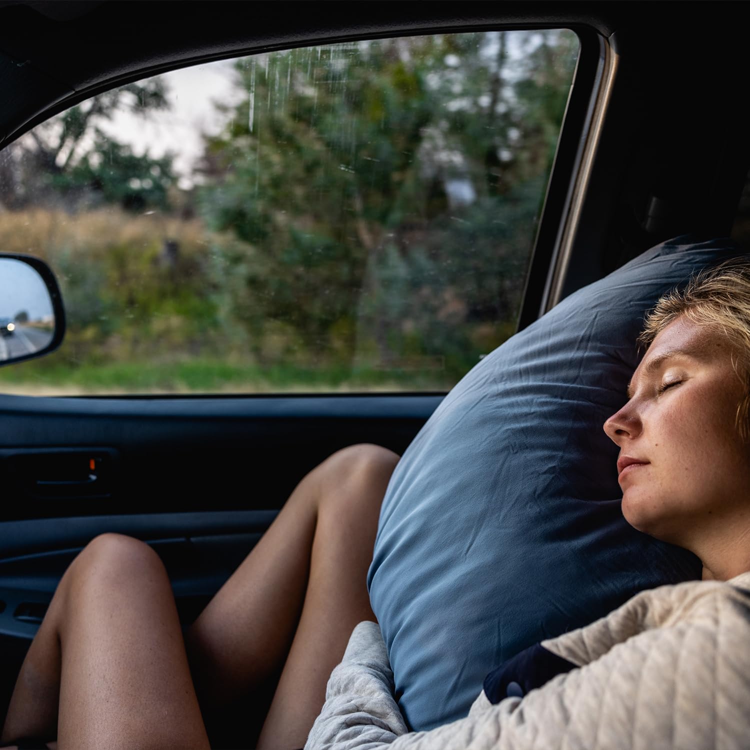 Temperature Resilient Memory Foam Camping Travel Pillow