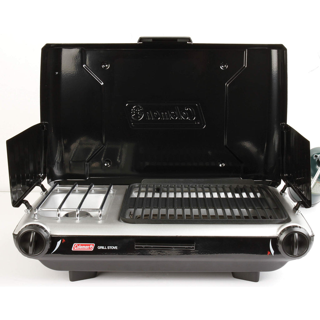 Tabletop Camping Grill Stove with Dual Adjustable Burners