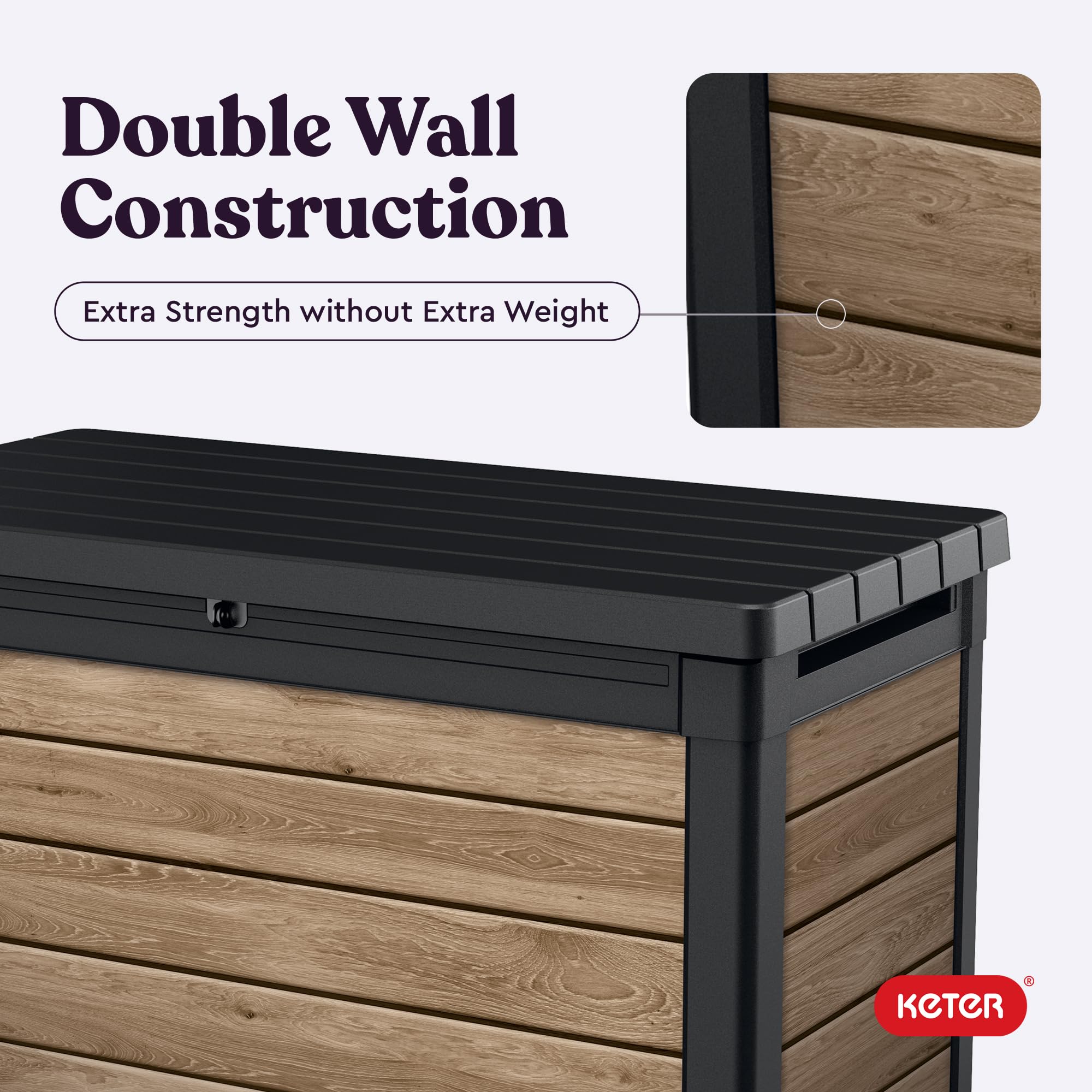Resin Outdoor Storage Box and Patio Side Table