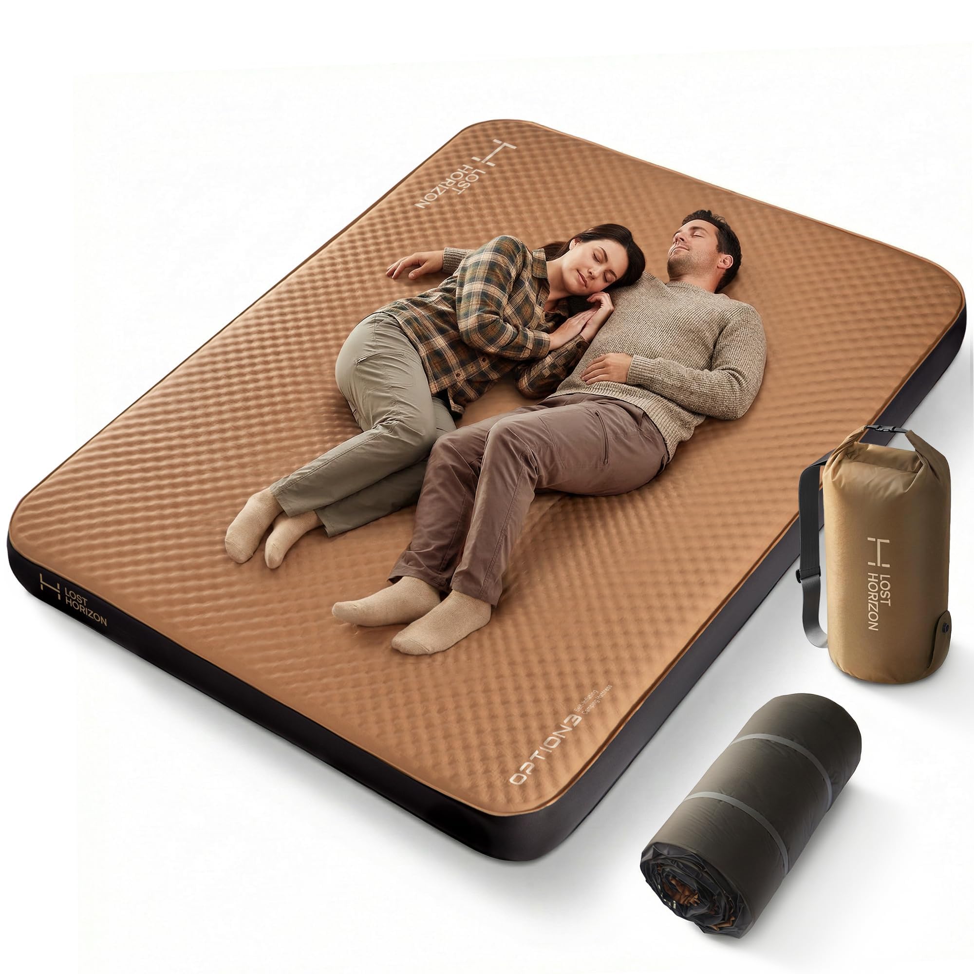 Self Inflating Air and Foam Camping Mattress Sleeping Pad