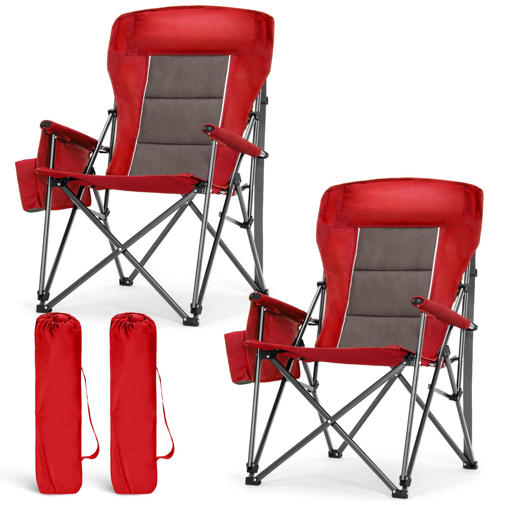 Oversized Heavy Duty Camping Chair with 29 Inch High Back