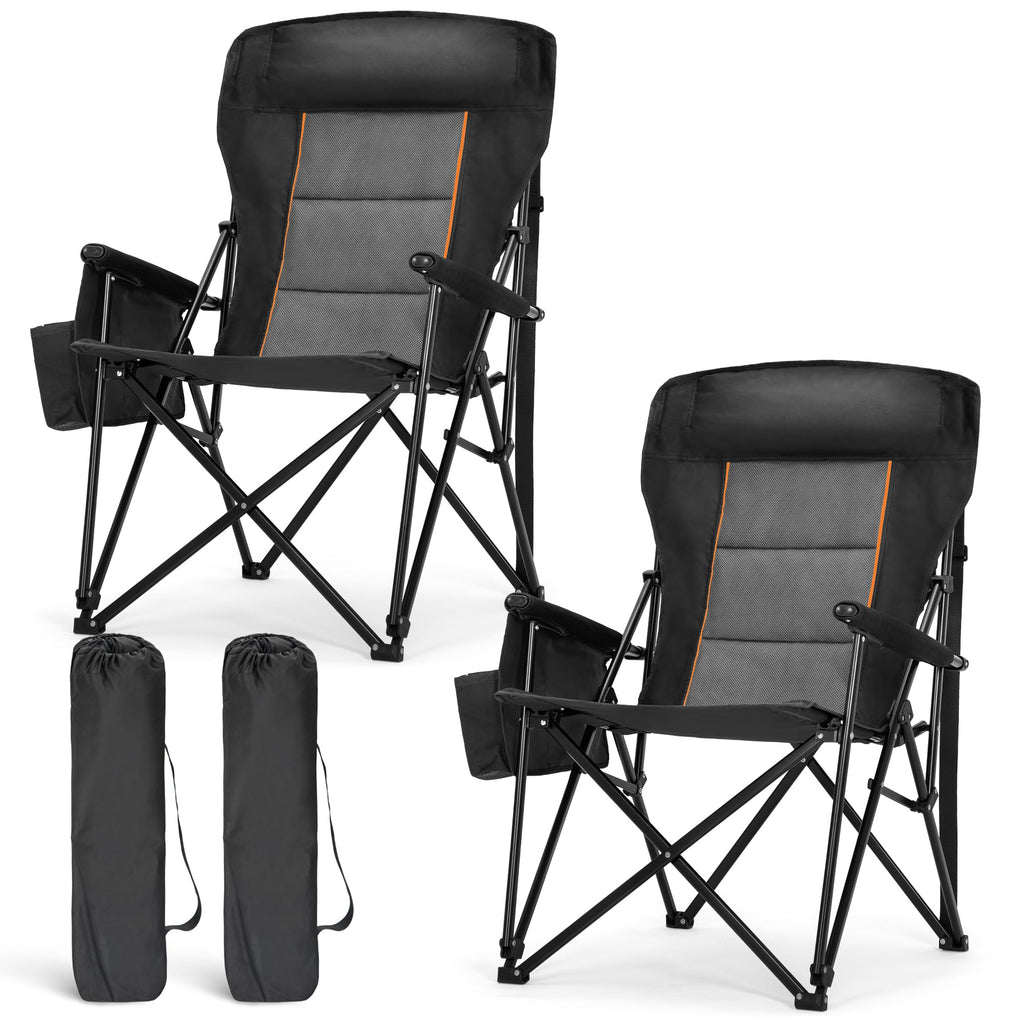 Oversized Heavy Duty Camping Chair with 29 Inch High Back