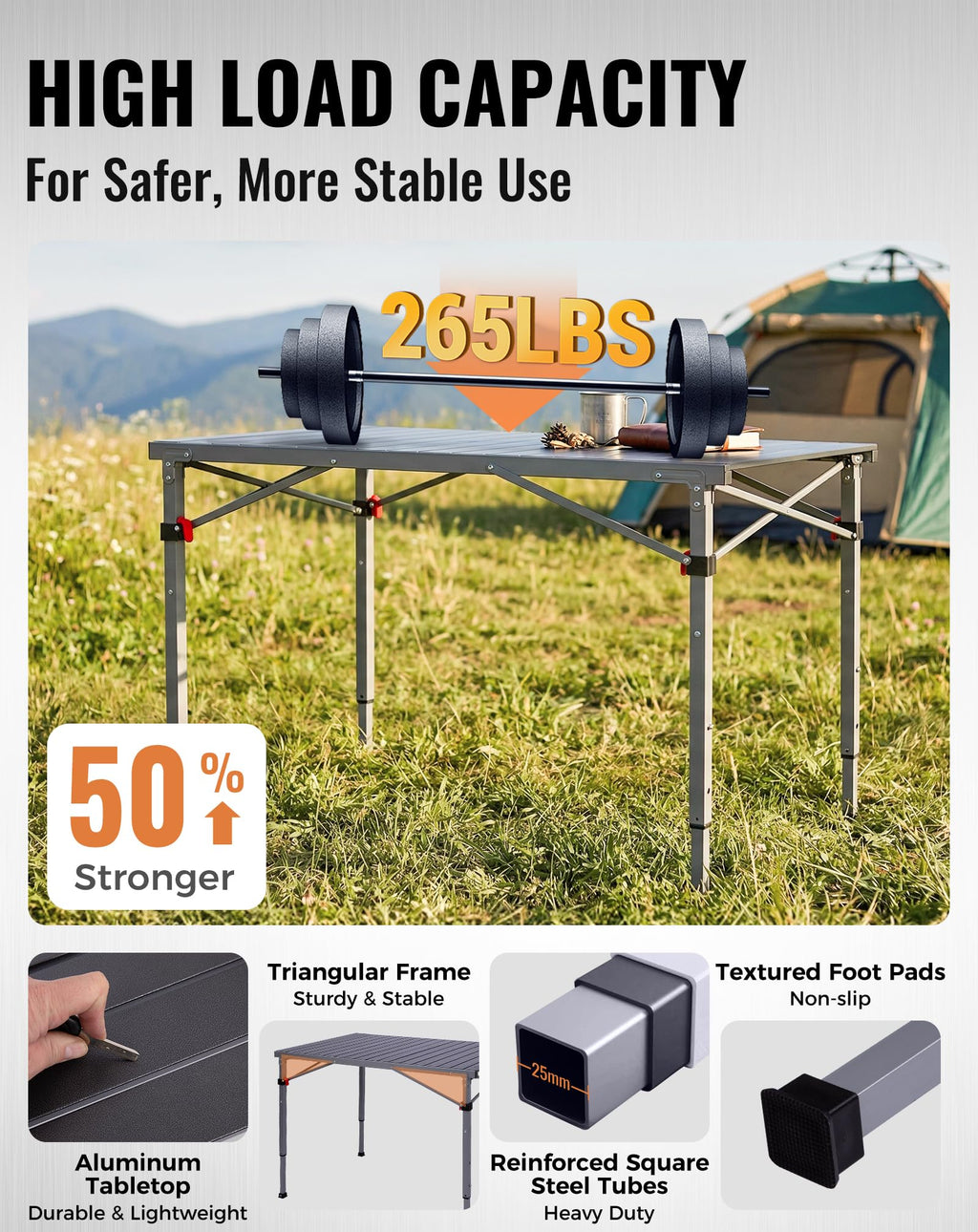 Aluminum Folding Camping Table