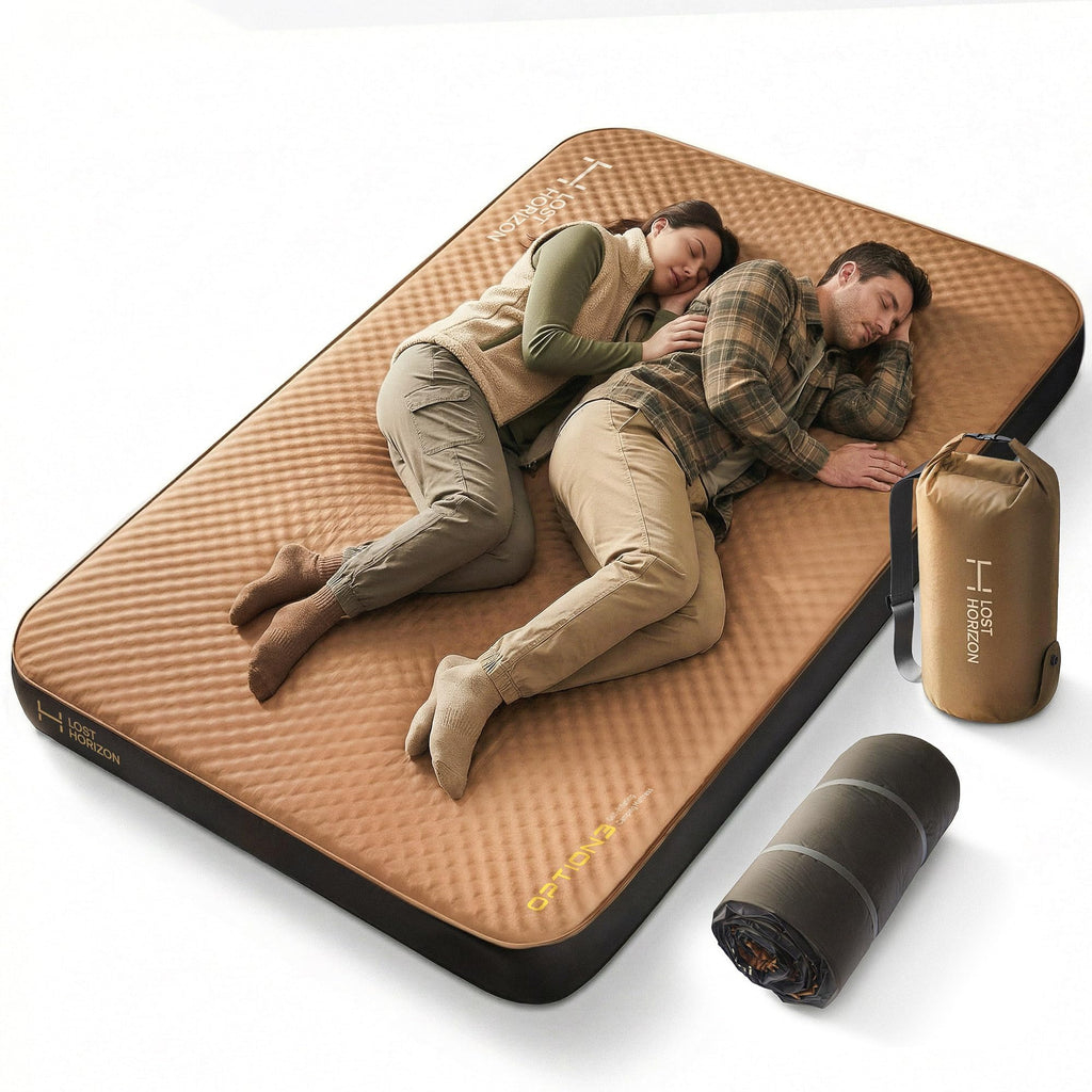 Self Inflating Air and Foam Camping Mattress Sleeping Pad
