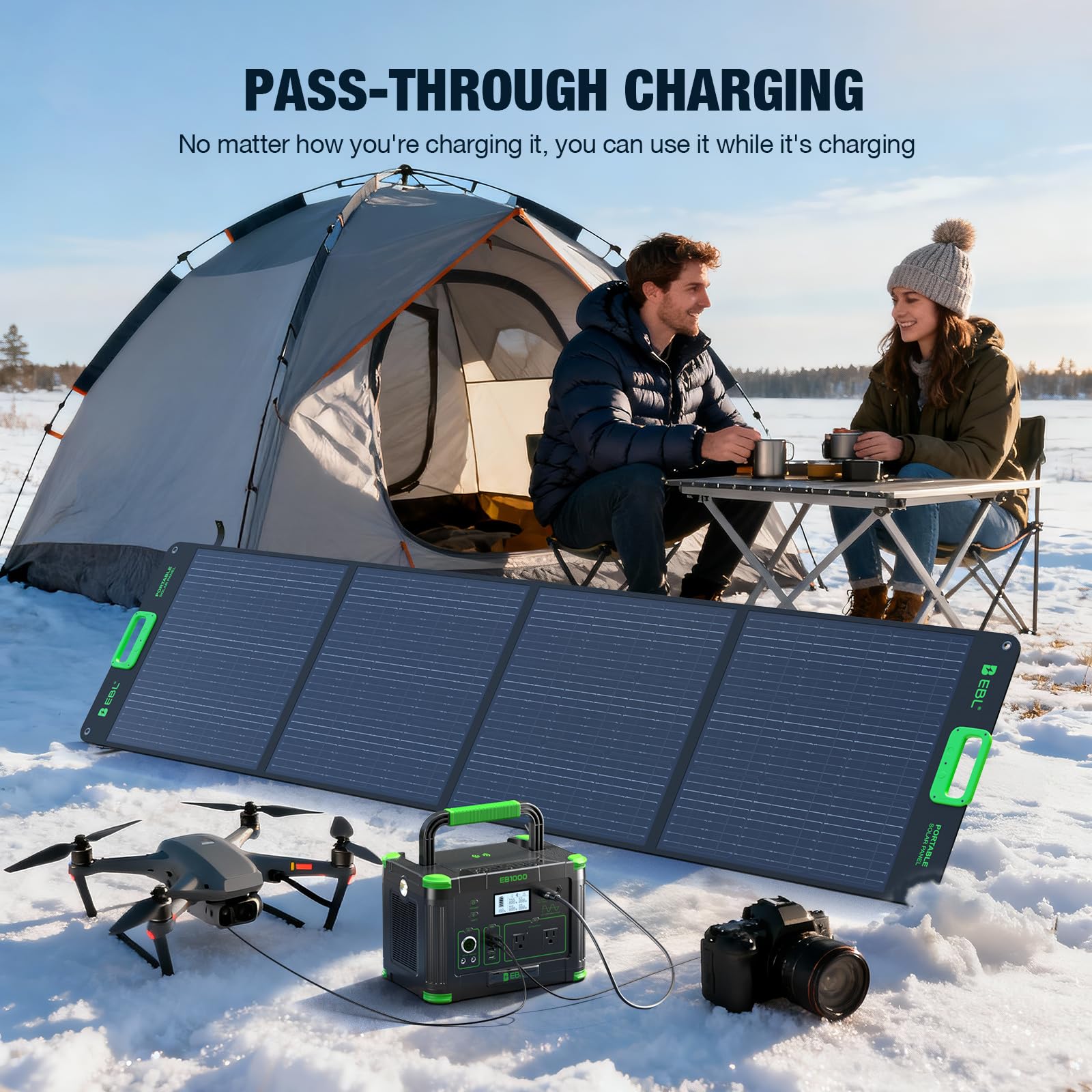 Portable Power Station for Camping and Emergency Backup
