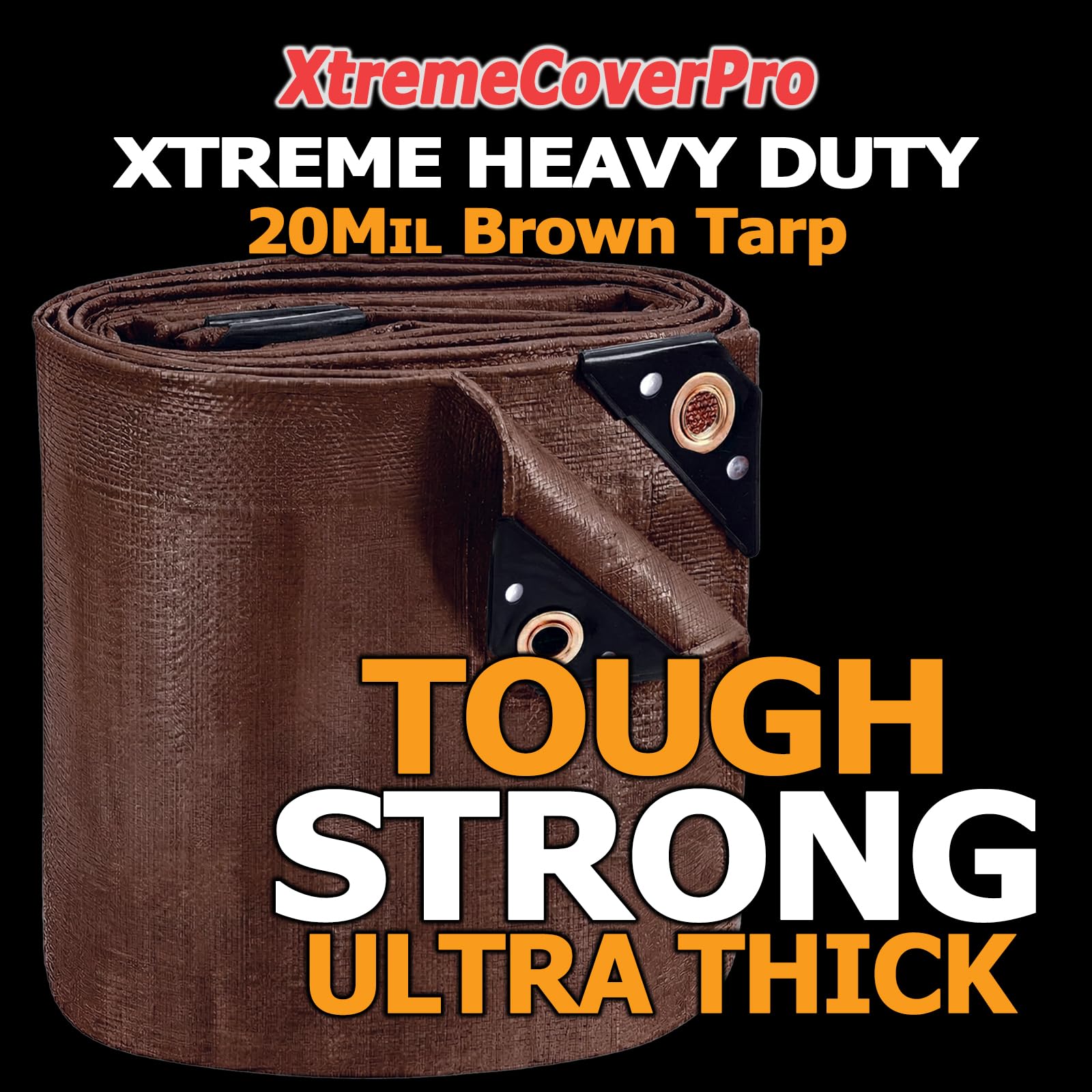 Heavy Duty 20 Mil Waterproof UV Resistant Outdoor Tarp