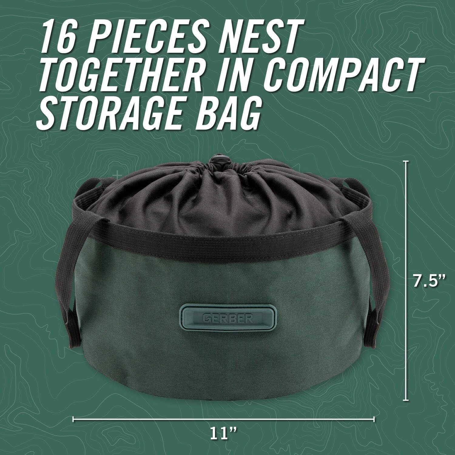 Dishwasher Safe Camping Cookware Set with Pots Plates and Bowls