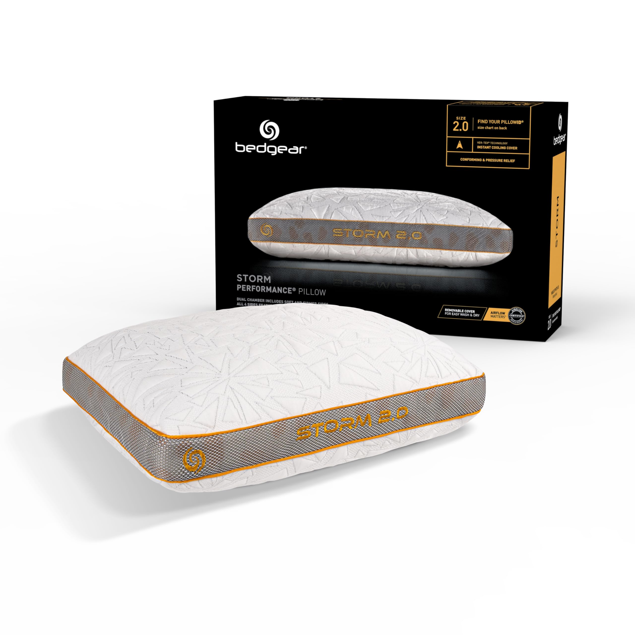 Cooling Medium Firm Side Sleeper Pillow with Airflow Mesh
