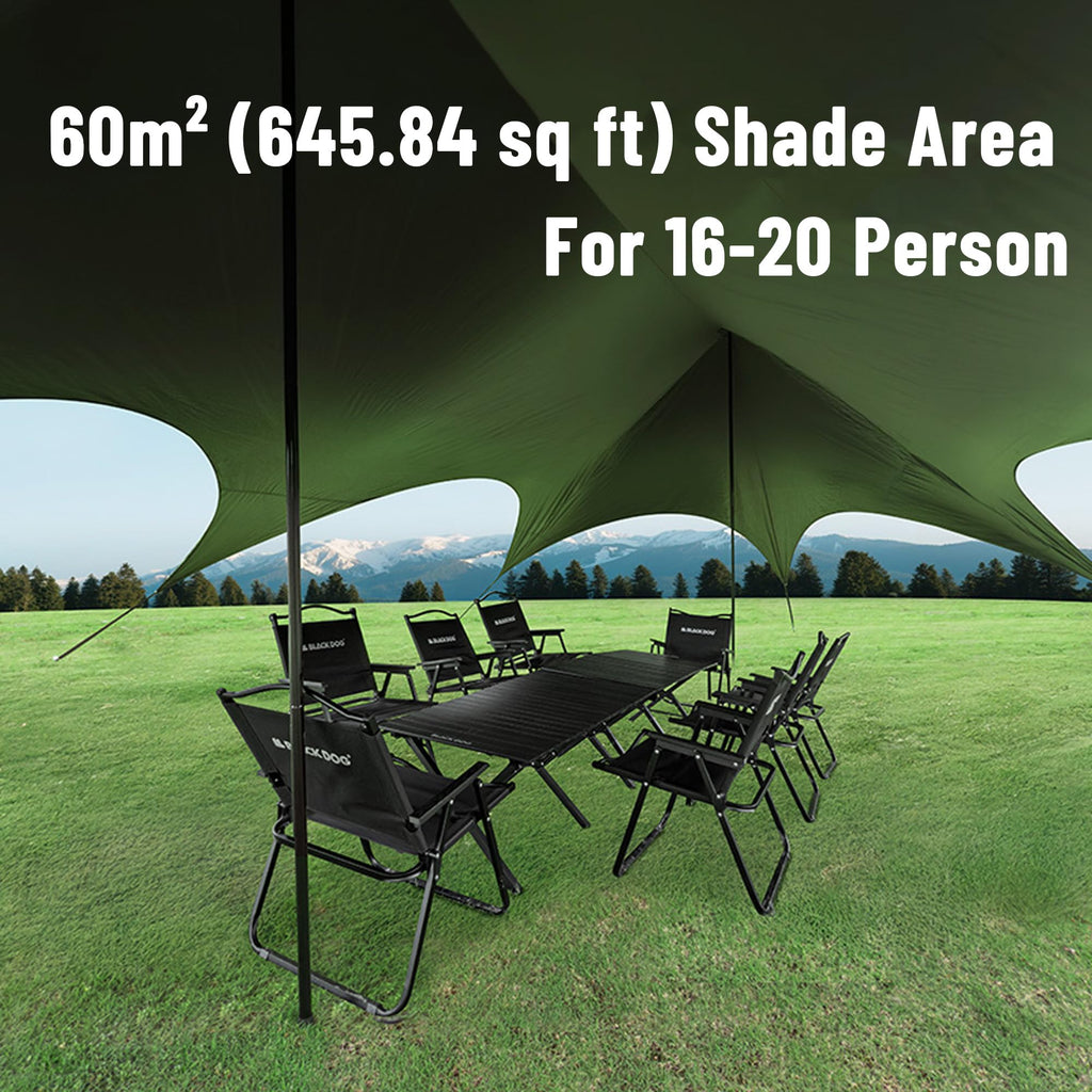 Large 16 to 20 Person Waterproof Camping Tarp Shelter